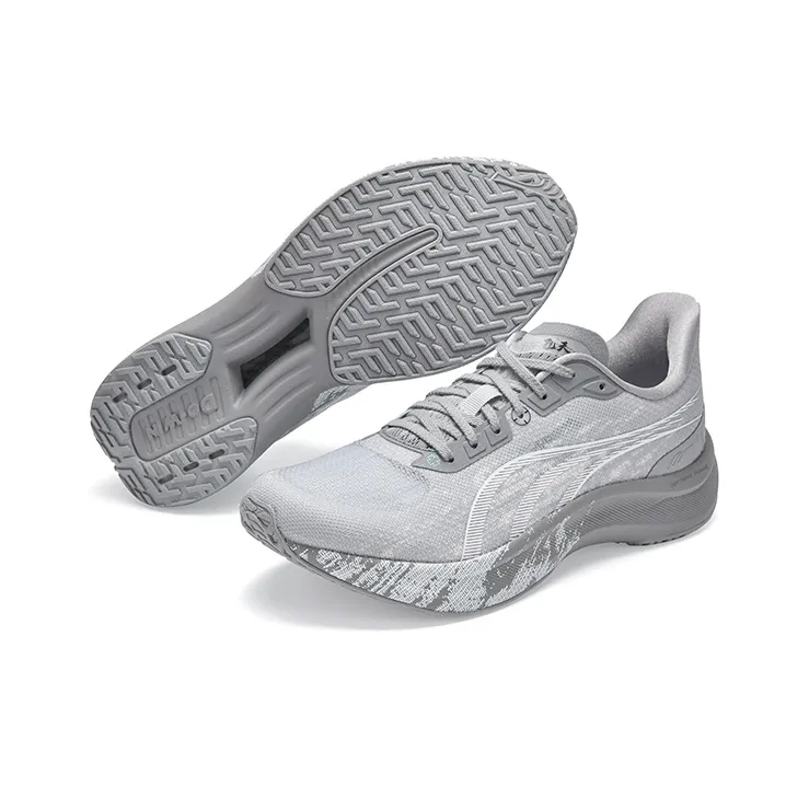 DO WIN Anti Slip And Wear Resistant Breathable Low Top Full Length Carbon Plate Running Shoes Unisex Gray White-1