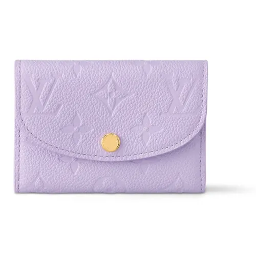 LOUIS VUITTON Cow Leather Wallet Women's Lilac