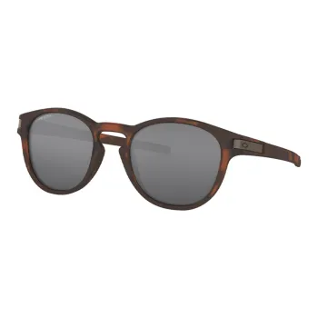 Oakley Acetate Plastic Irregular Shape Sunglasses Men's Brown
