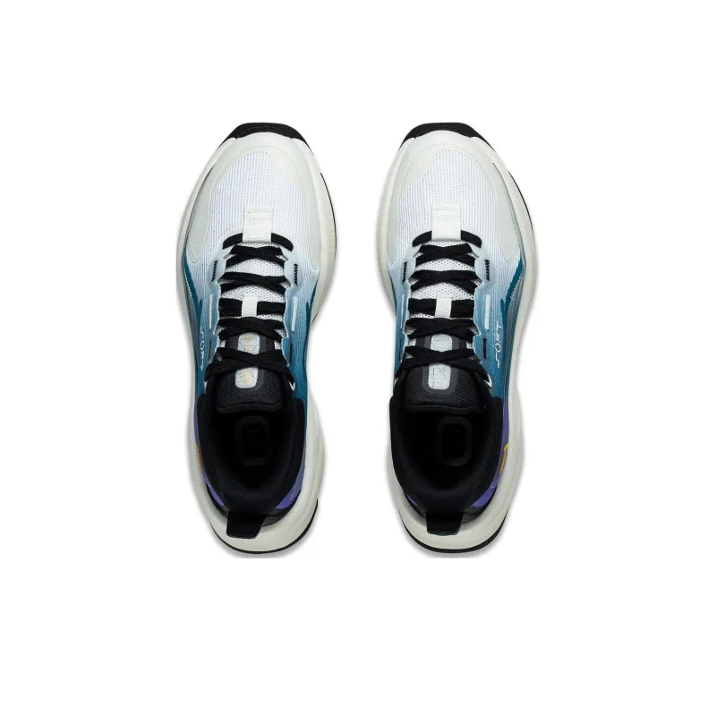 LiNing Soft Series Slip Resistant Low Top Casual Shoes Men's White Green Black-3