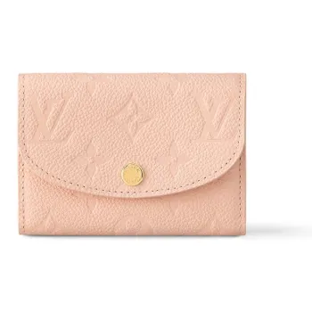 LOUIS VUITTON Cow Leather Wallet Women's Sand Marlo Pink Red