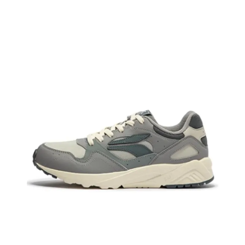 361° Cushioning Wear Resistant Low Top Casual Shoes Men's Gray-0