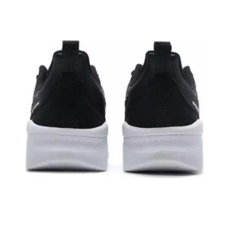 QIAODAN Wear Resistant Running Shoes Men's White Black-3