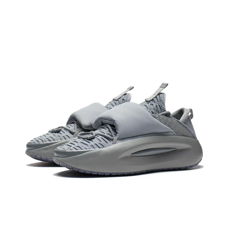 LiNing Cloud Travel Cushioning Anti Slip And Wear Resistant Low Top Casual Shoes Men's Stone Gray-2