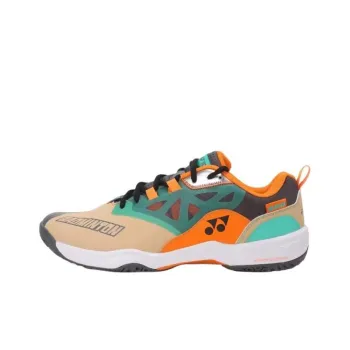 YONEX Cushioning Wear Resistant Low Top Badminton Shoes Unisex Brown Beige Yellow