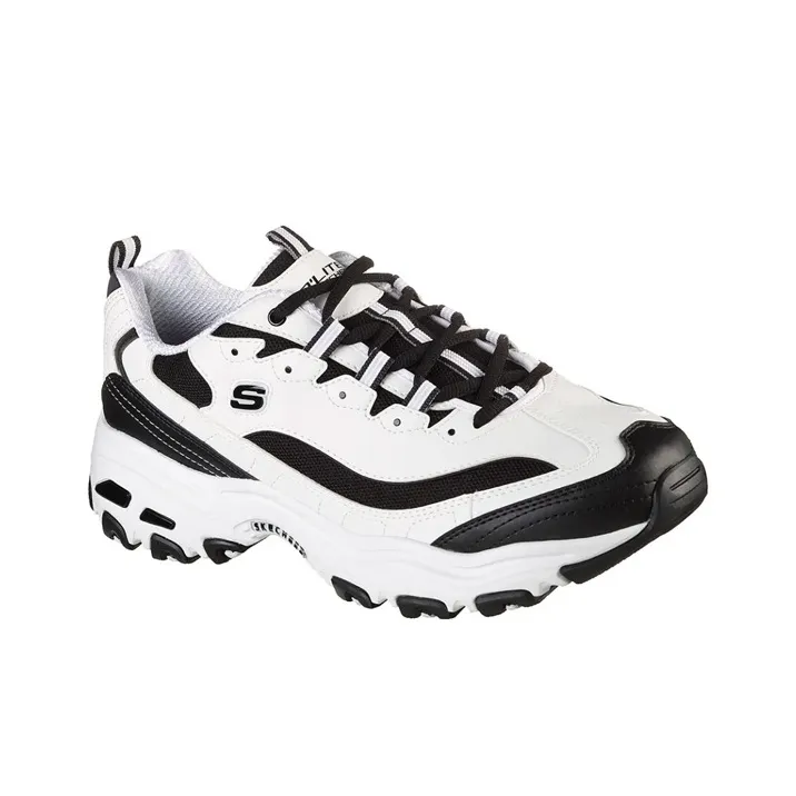 Skechers DLites 1.0 'White Black'-2