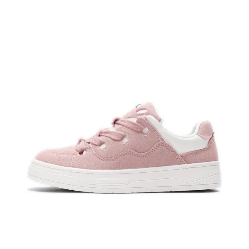 Feiyue Skateboard Shoes Women's Low-Top Beige/Pink