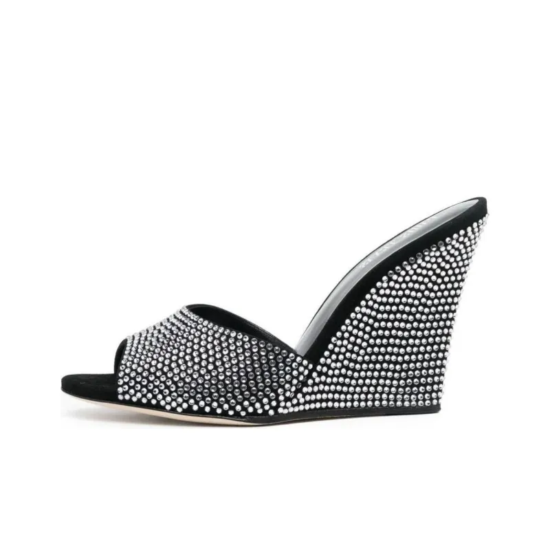 Paris Texas Holly Wanda Rhinestone Wedges-0