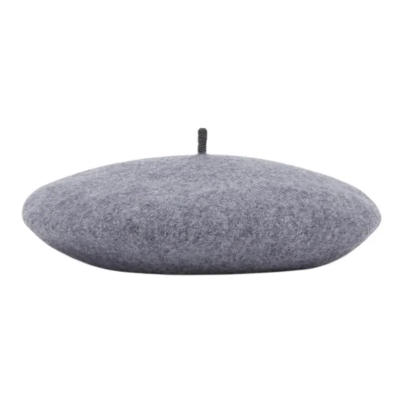 Brunello Cucinelli Monili-chain Wool Beret-0