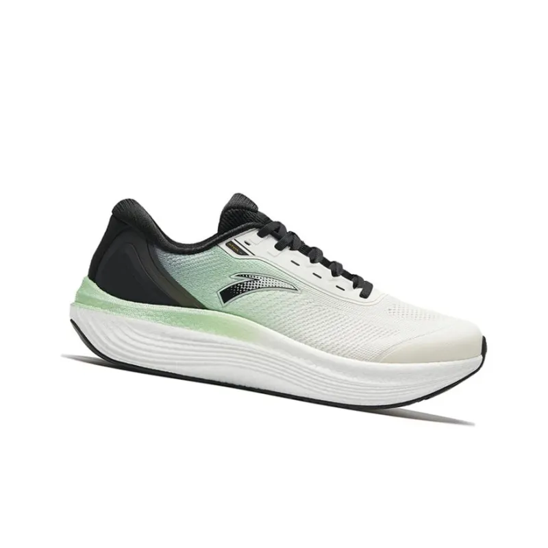 Anta Anti Slip Wear Resistant Low Top Nitrogen Technology Running Shoes Men's Evergreen Green-1