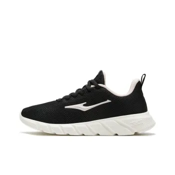Erke Cushioning And Breathable Low Top Running Shoes Women's Black White
