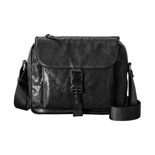 Back step Shoulder Bags Black