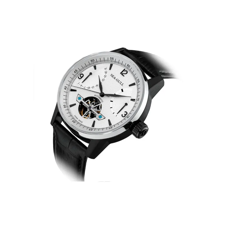 Sea Gull LE BRASSUS Automatic Mechanical Movement Watch Men's Watches Black Dial-11