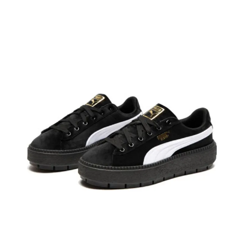 PUMA Platform Trace V Black/White Women's-2
