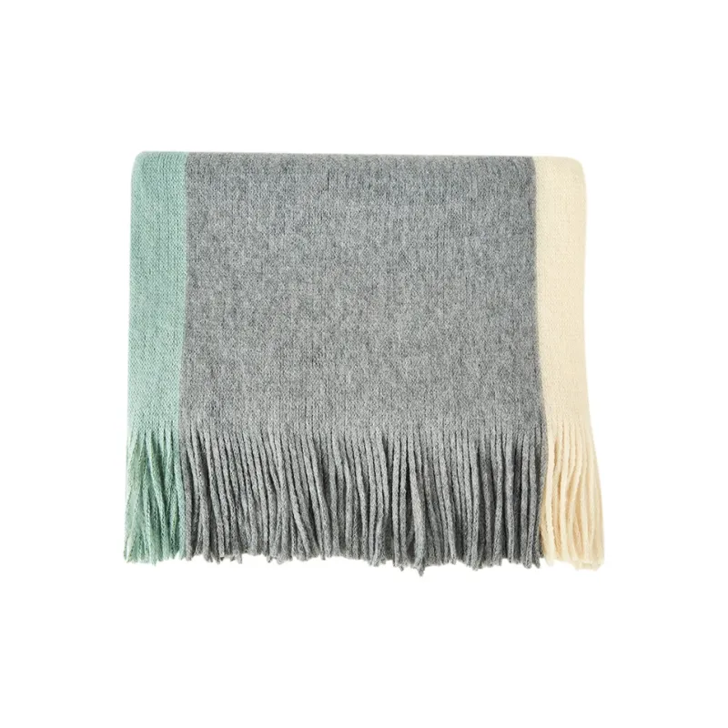 MUYKUY Acrylic Knit Scarves Unisex-10