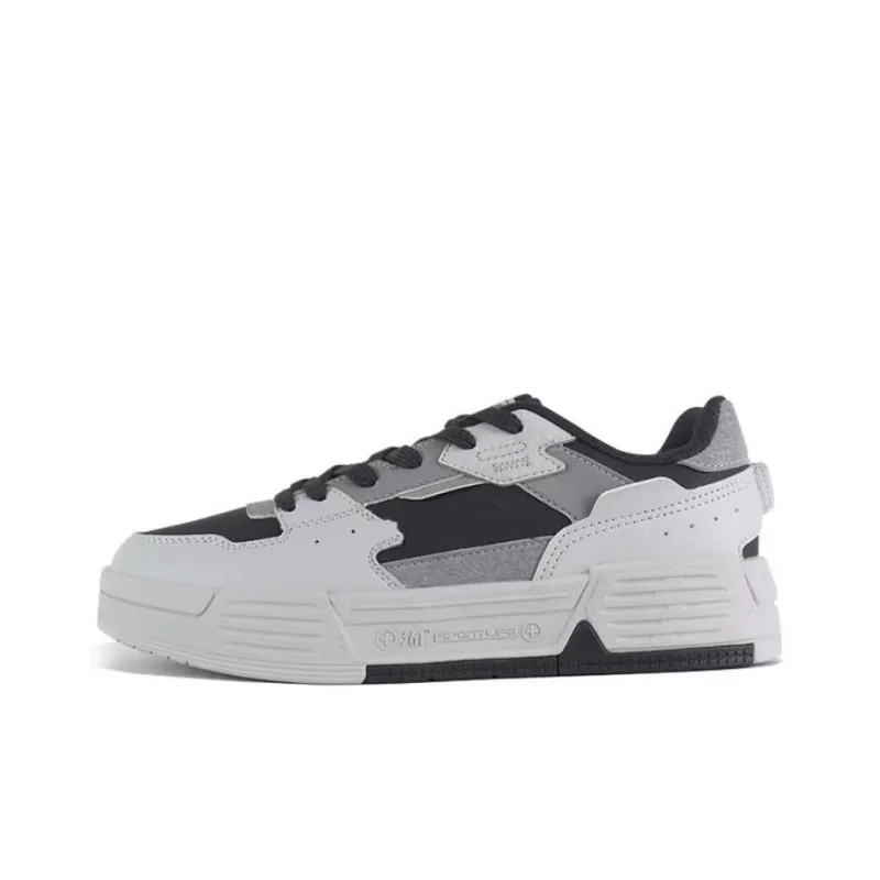 361° Non slip Lightweight Low Top Skateboard Shoes Men's Gray Black-0