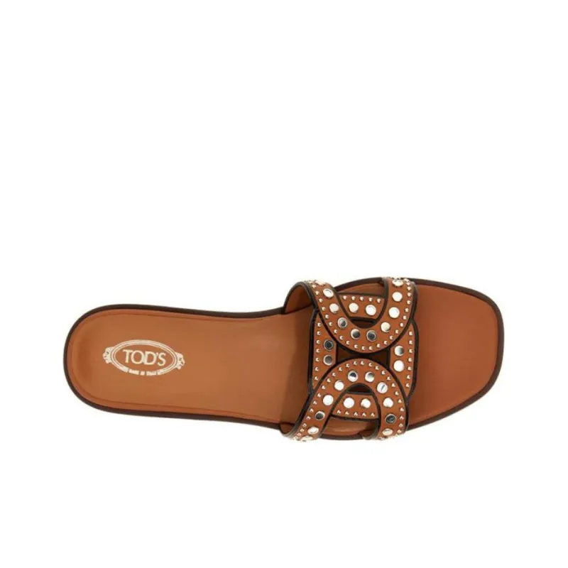 TOD'S Maxi Catena Stud Embellished Sandals Women's-2