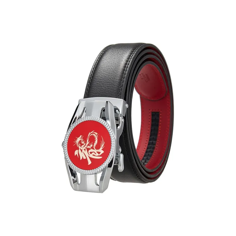 ALIEN BANG Cow Leather Leather Belts Men's Style 3.5CM-0