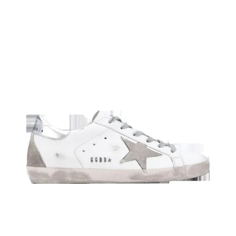 Golden Goose Super Star White Silver Women's-1