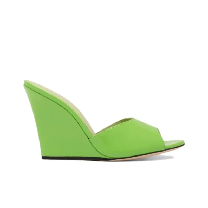 Paris Texas Wanda Open Toe Wedge Mules Women's-1