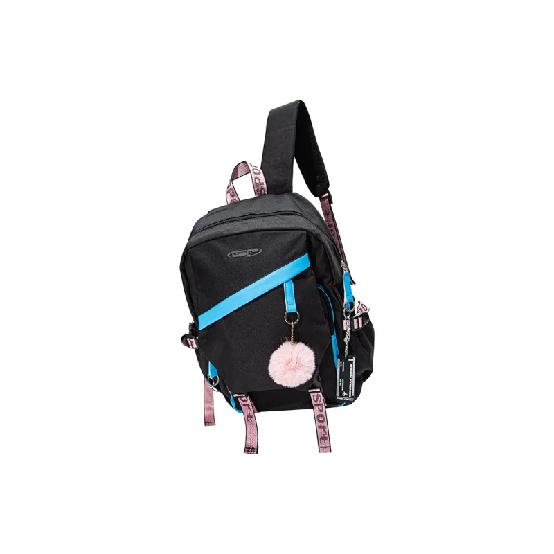 GF Nylon Backpack Large Size Women's Blue Black-1