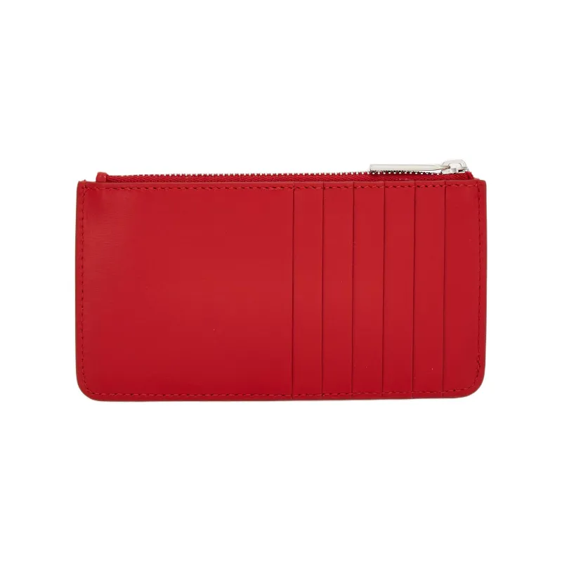 FERRAGAMO Palm Calfskin Wallet, Card Holder Regular Women's Flame Red-2