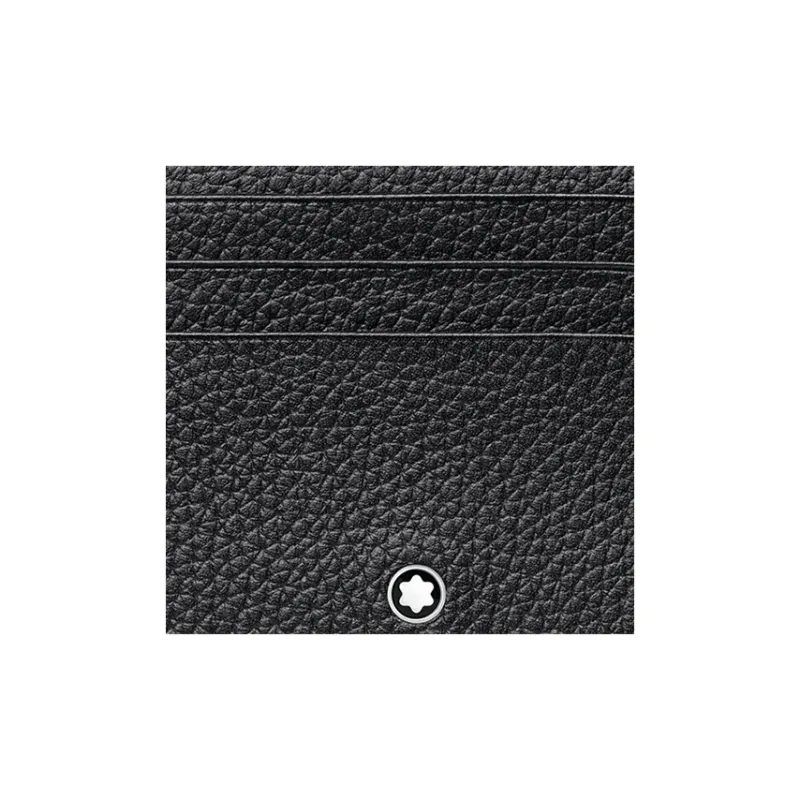 MONTBLANC Meisterstuck Beaded Leather Card Holder Men's Black-5