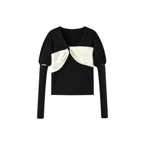 PEACEBIRD Knitwear Women's Black