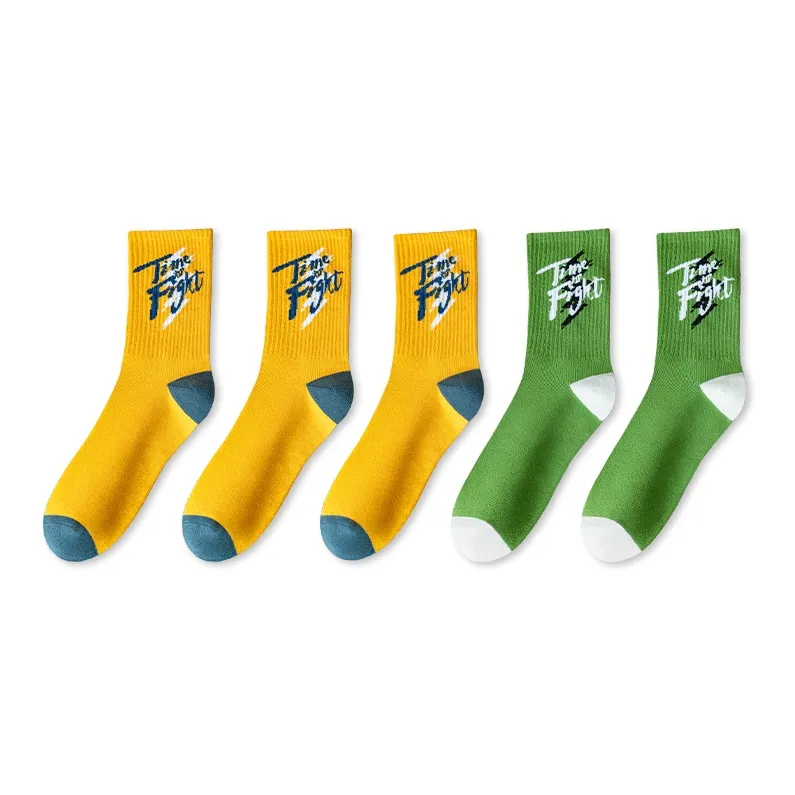 LUOLIAN Mid Calf Socks Men's 5 Pack-3
