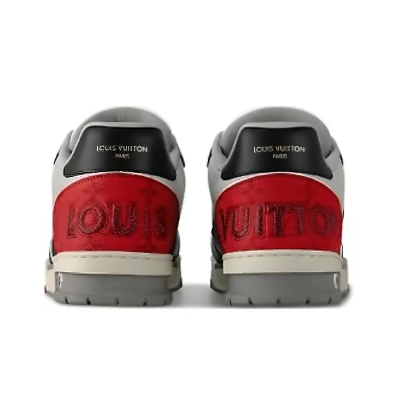 LOUIS VUITTON Lolv Trainer Strap On Black Grey Red-3