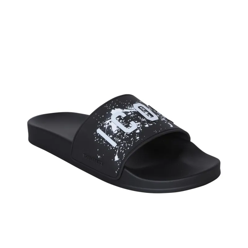 DSQUARED 2 Icon-Embossed Slip-On Pool Slides-2