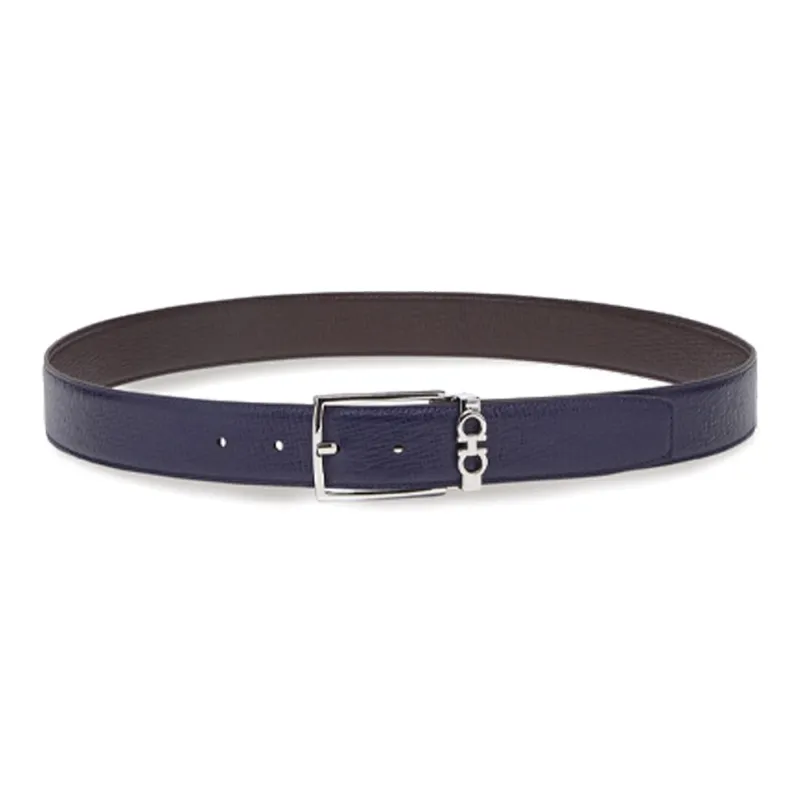 Ferragamo Gancini-buckle Leather Belt-0