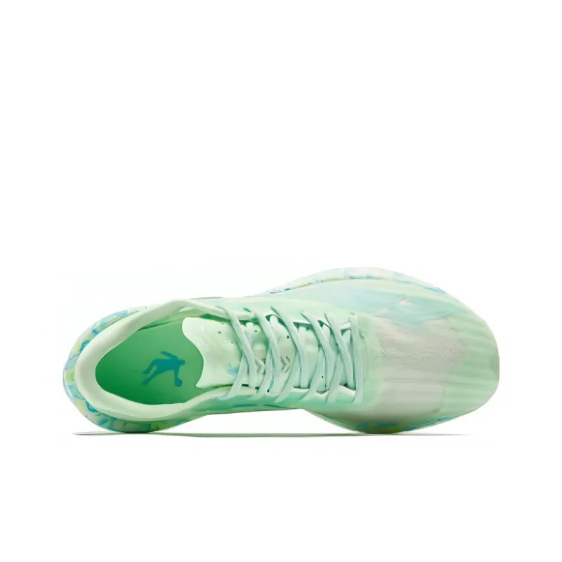 QIAODAN Feiying PB2.0 Cushioned Wear Resistant Breathable Low Top Running Shoes Men's Fresh Green-3