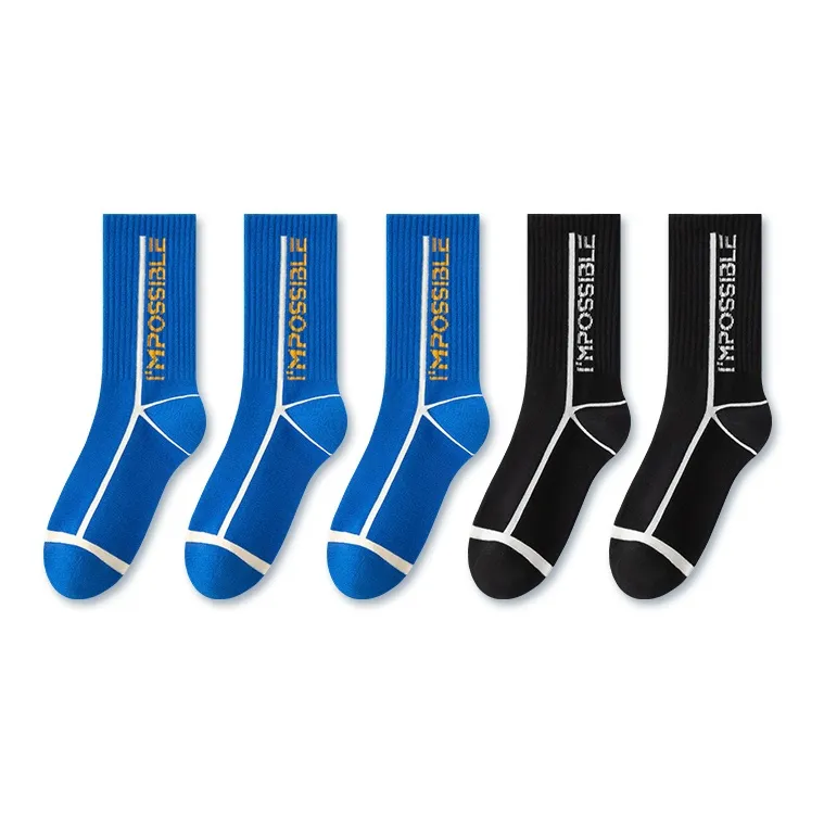 LUOLIAN Knee High Socks Unisex 5 Pack-4