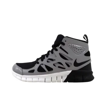 Nike Free Run 2 Sneakerboot Premium Black/Black Metallic Silver White Women's