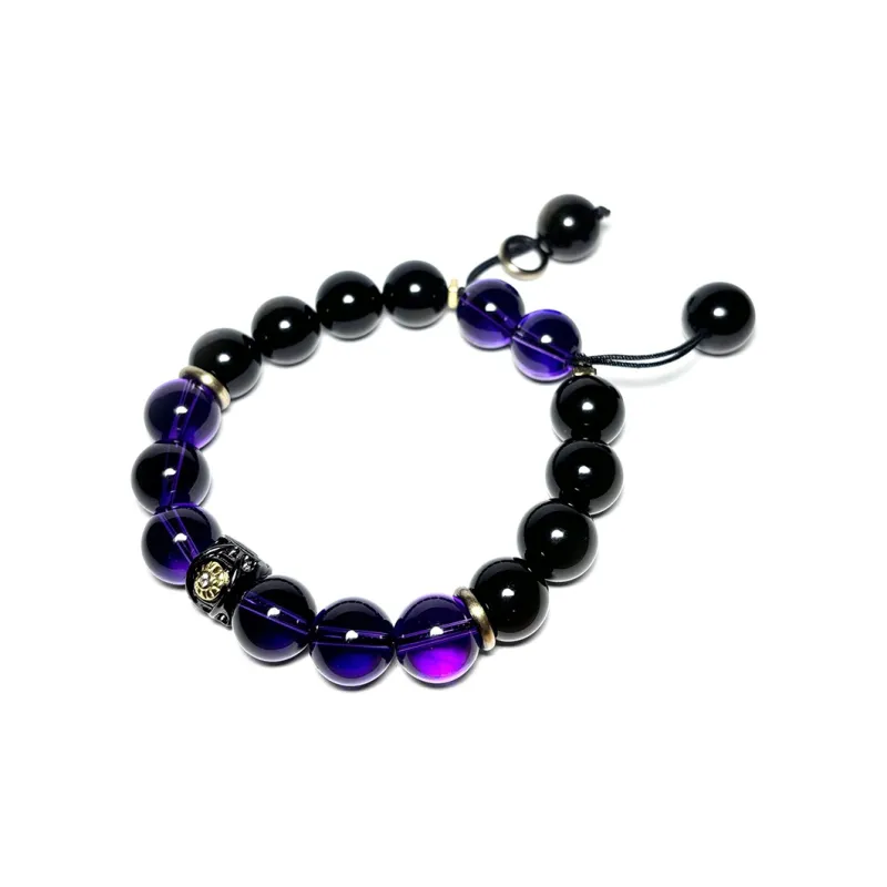 MOUNTAINS AND MANS Obsidian Jade Bracelets Unisex-6
