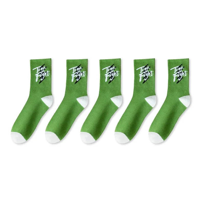 LUOLIAN Mid Calf Socks Men's 5 Pack-9