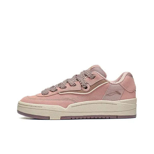 LINING GOS 2000 Skateboard Shoes Women's Low-Top New Mist Rose Pink