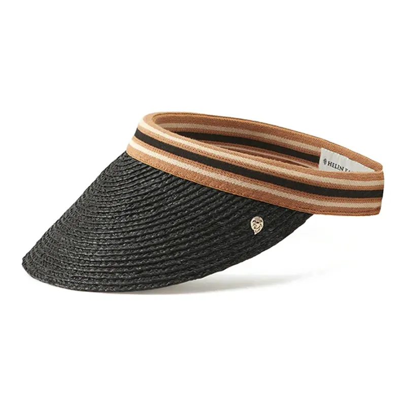 HELEN KAMINSKI Raffia Sun Protection Hats Women's Black-1