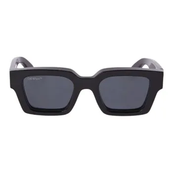 OFF-WHITE Acetate Irregular Shape Sunglasses Men's Black