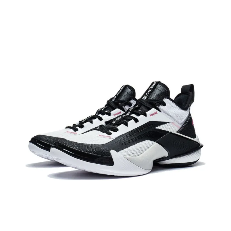 LiNing Power 10 Mid Top Performance Basketball Shoes Men's White-2