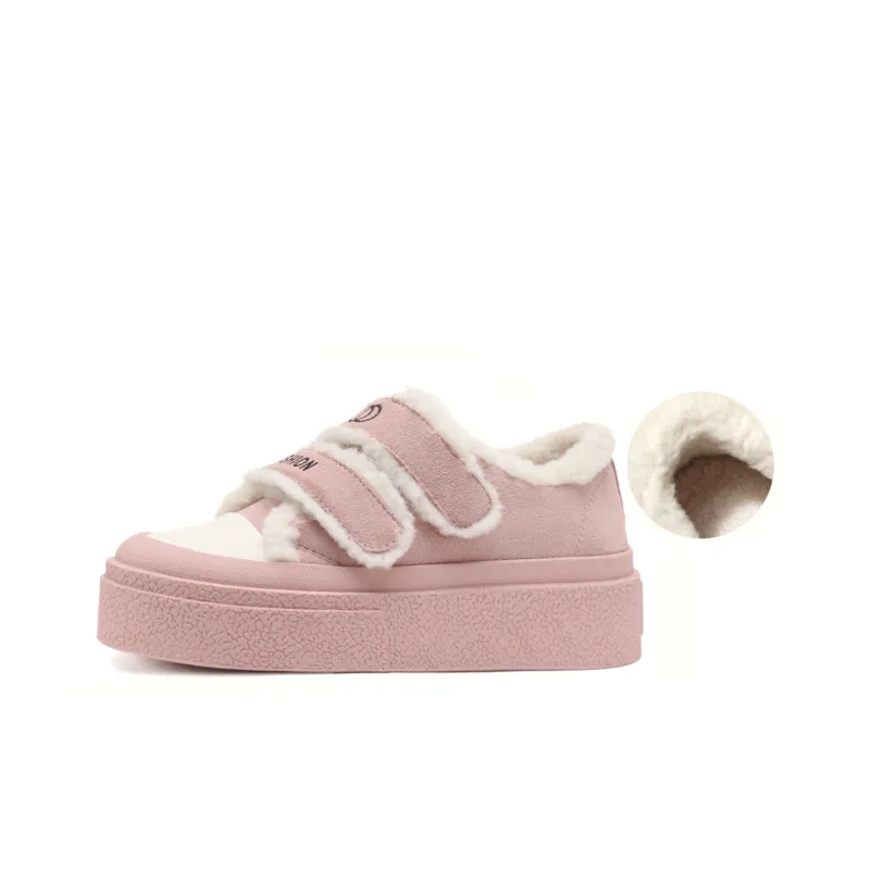 D:FUSE SCANDINAVIA Puffy Shoes Lightweight Wear-Resistant And Warm Low-Top Skateboard Shoes 4cm Women's-5