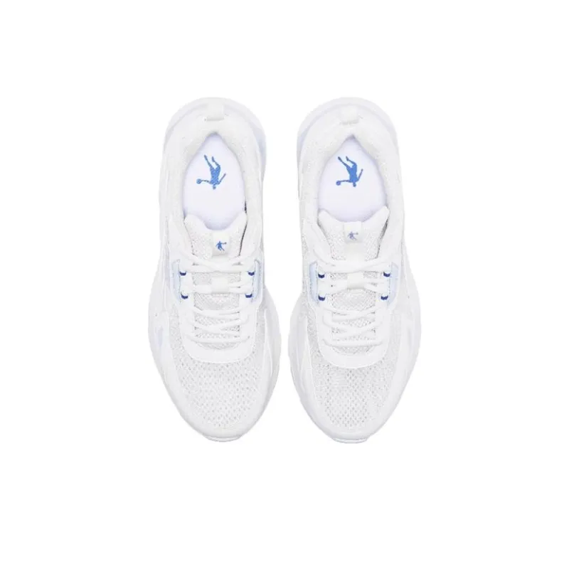 QIAODAN Wear Resistant Running Shoes Women's White-3