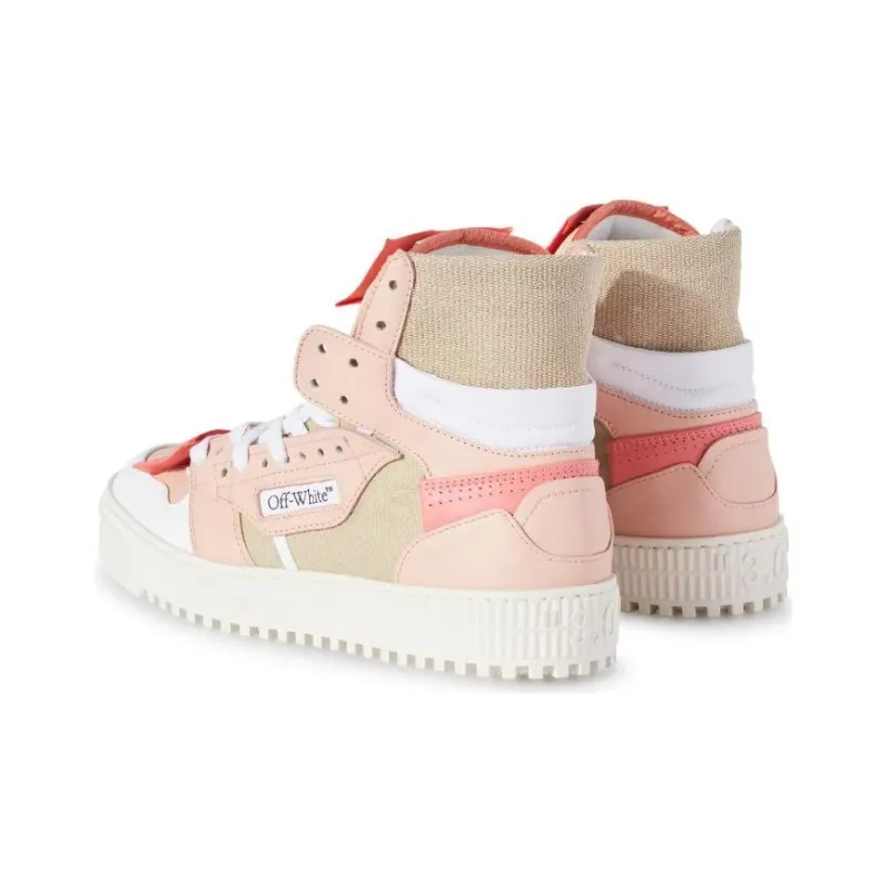 OFF WHITE Off Court 3.0 Calf Leather Pink Beige Women's-3