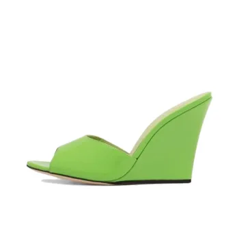 Paris Texas Wanda Open Toe Wedge Mules Women's