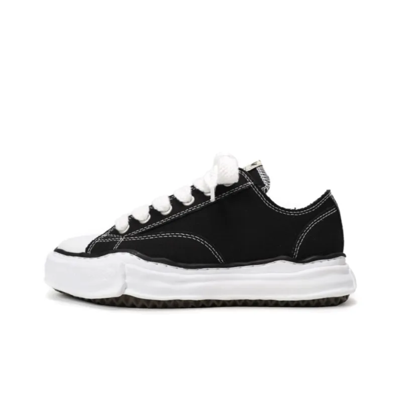 Maison MIHARA YASUHIRO Og Sole Peterson Low Canvas Black-0