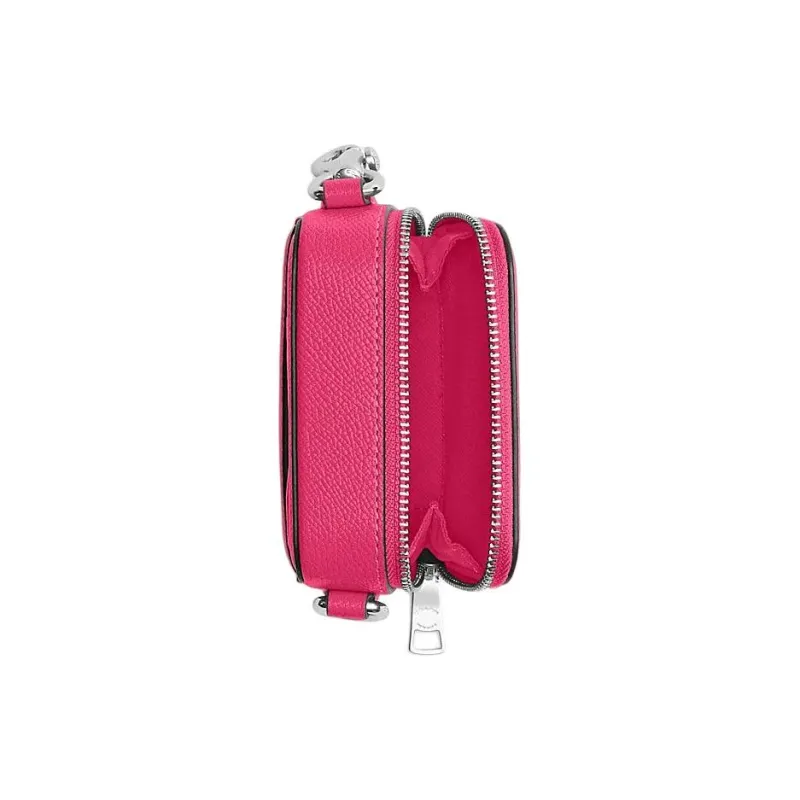 COACH Cow Leather Camera Bag, Shoulder Bag, Crossbody Bag Mini Women's Bright Plum Red-2