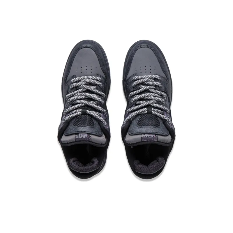 PLEASURES x LiNing Slip Resistant Low Top Skateboard Shoes Men's Black-3