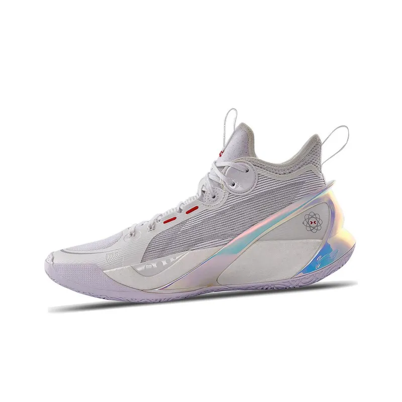 LiNing SONIC 10 Ultra Slip Resistant, Abrasion Resistant, Breathable Mid Top Basketball Shoes Men's White-2