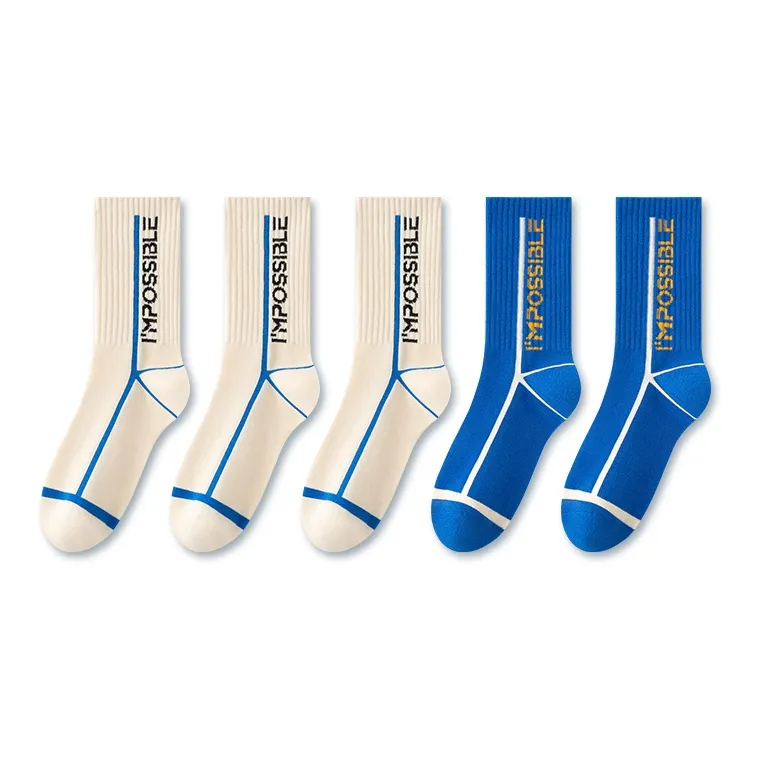 LUOLIAN Knee High Socks Unisex 5 Pack-5